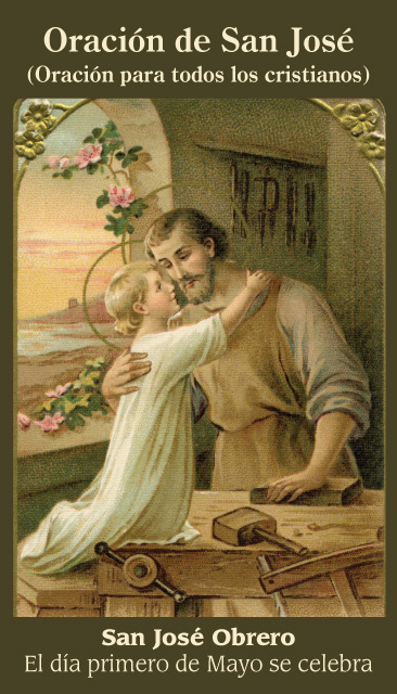 *SPANISH* Prayer of St. Joseph Holy Cards